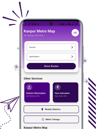 Kanpur Metro App Preview